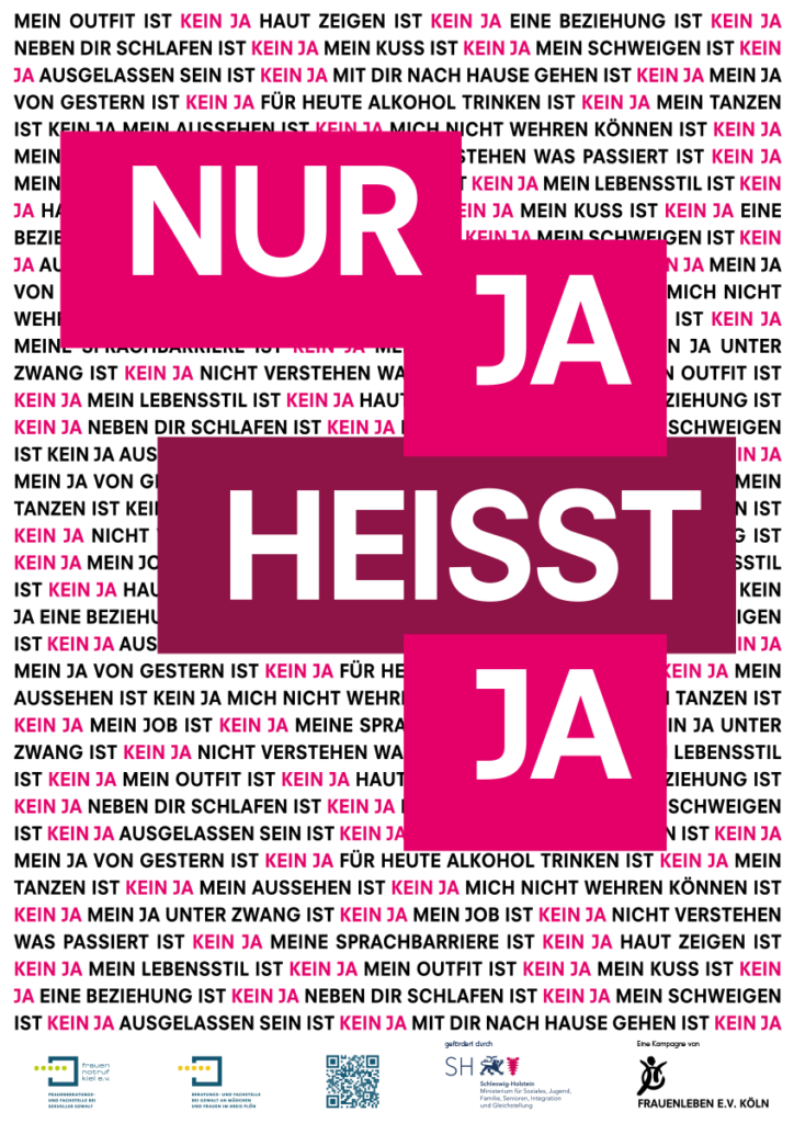 Plakatmotiv: Nur Ja heißt ja!